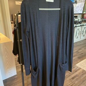 Abercrombie & Fitch Navy Open Front Cardigan